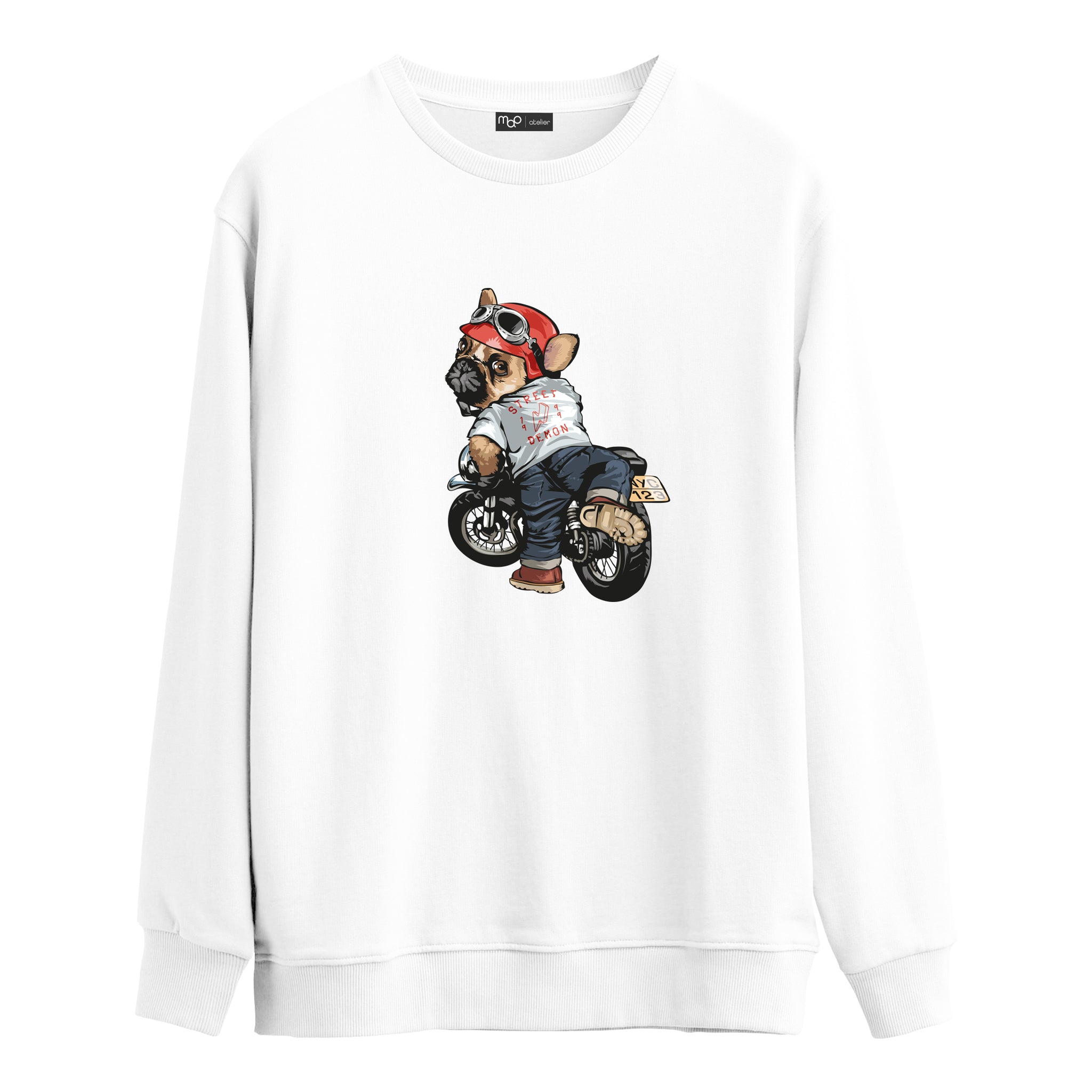 Biker Pug - Sweatshirt