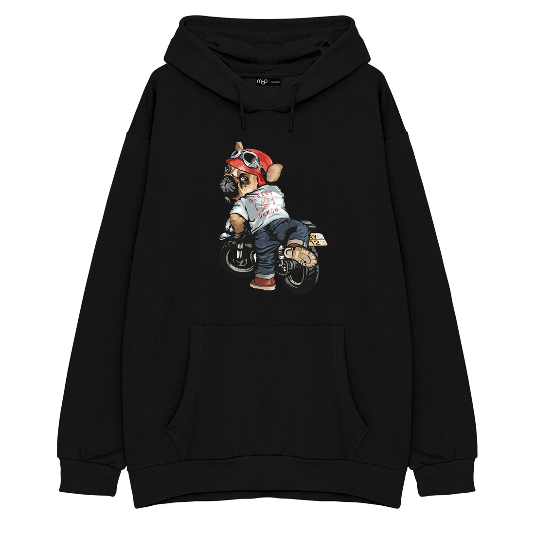 Biker Pug - Hoodie