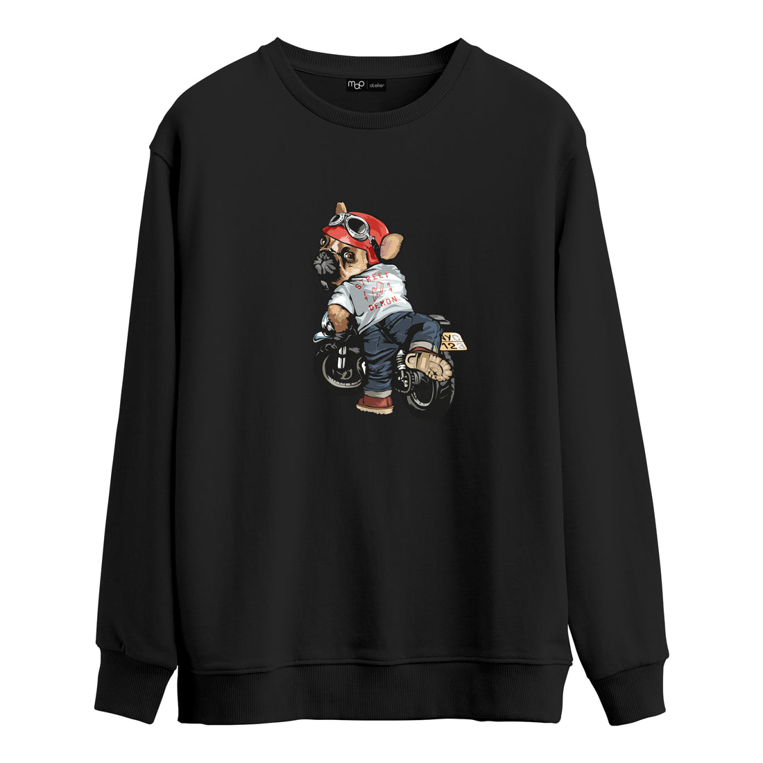 Biker Pug - Sweatshirt